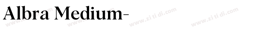 Albra Medium字体转换 Albra Medium字体转换